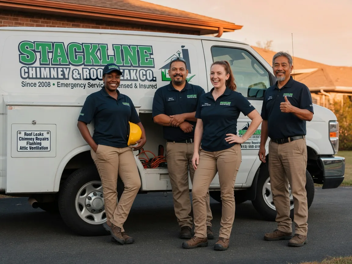 Chimney flashing repair company in Kansas, OK